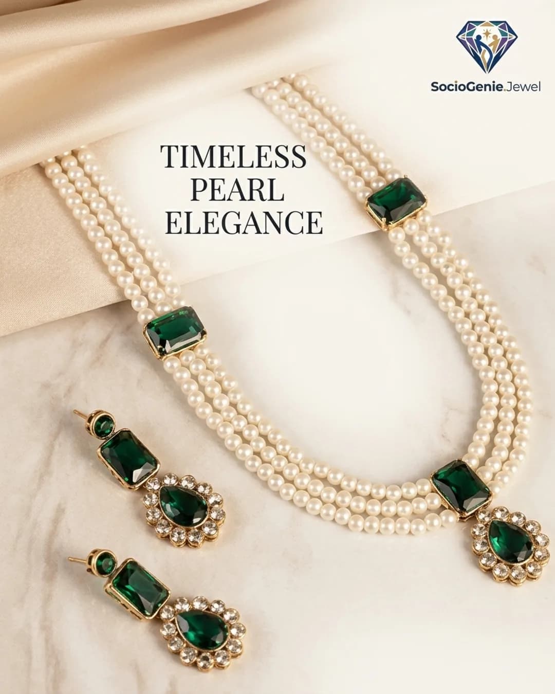 Create Post made by SocioGenie for a demo jewelry brand